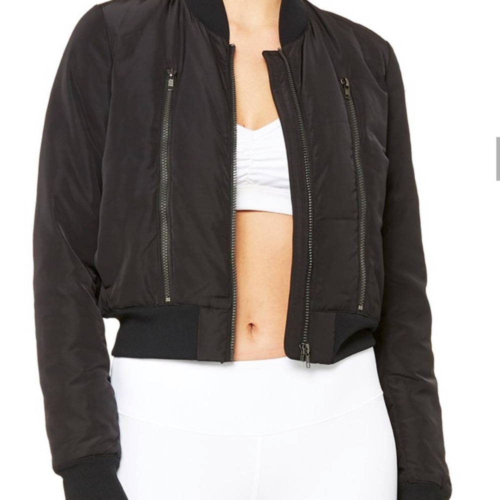 ALO black bomber jacket